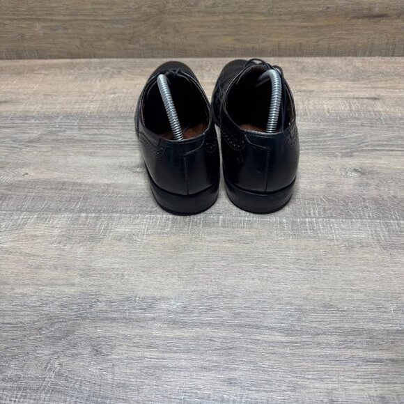 Allen Edmonds Chester Black Leather Wingtip Dress Shoes Men's Size 9 - Picture 3 of 7